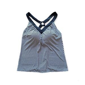 Swim Solutions Tankini Top Black White 10
